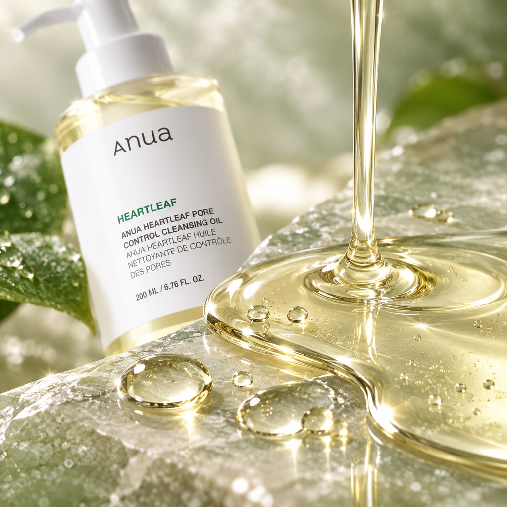 ANUA Heartleaf Cleansing Oil — texture de l’huile