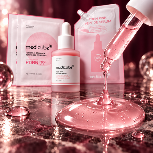 MEDICUBE PDRN Pink Peptide Ampoule — texture du sérum